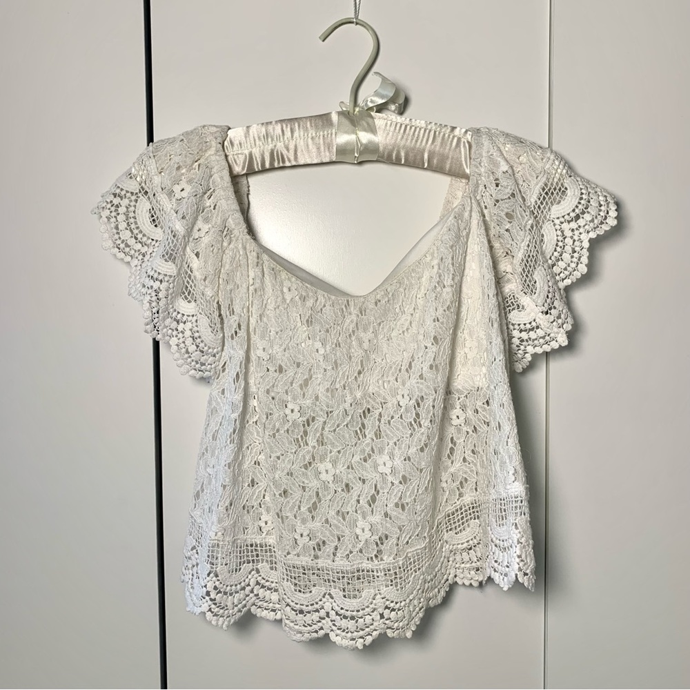 White Lace Top